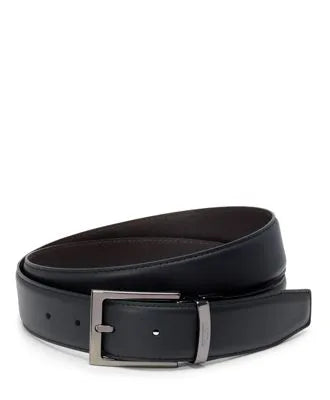 Rectangle Reversible Smooth Leather Belt 35mm