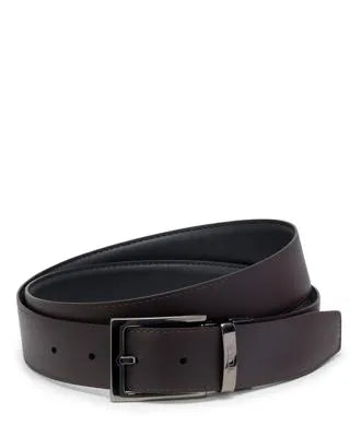 Rectangle Reversible Smooth Leather Belt 35mm